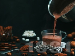 Горещ (топъл) шоколад с коняк - снимка на рецептата